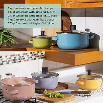 Amazon.com: Cinsa 10-Piece Pot Set – Premium Enamel on Steel Pots